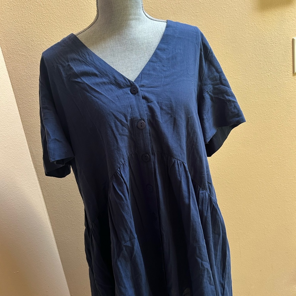 Style & Co. Deep Blue Button-Down Shirt